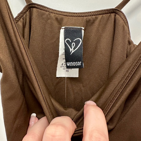 Windsor Brown Bodycon Dress - Picture 3 of 4